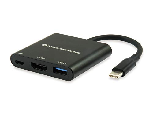 Conceptronic Donn01B Usb-C Zu -Hdmi-Adapter, Schwarz