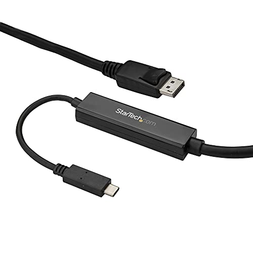Startech.Com Cavo Usb C A Displayport 1.2 4K 60Hz Da 3M - Cavo Adattatore Video Da Usb-C A Displayport - Hbr2 - Cavo Monitor Da Usb Type-C A Dp Alt Mo