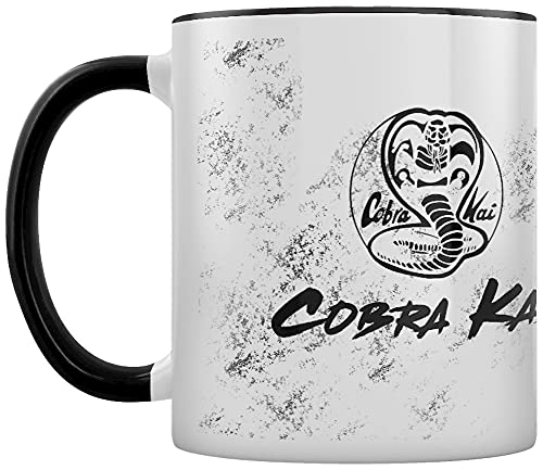 Pyramid International Cobra Kai (Emblem Black Coloured Inner Mug Menaje Infantil, Acrylic, Cranberry