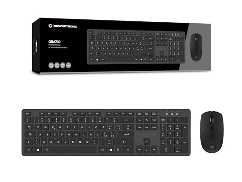 Conceptronic Orazio01It Kit Tastiera E Mouse Wireless Layout Italiano