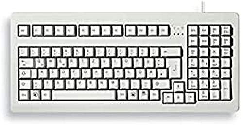 Cherry G80-1800, Layout Tedesco, Tastiera Qwertz, Tastiera Cablata, Compatta, Salvaspazio, Ergonomica, Tastiera Meccanica, Mx Switches, Grigio Chiaro