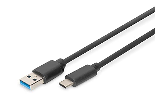 Digitus Usb Type C Cavo Di Collegamento 1 M Awg 24/28 Maschio/Maschio Nero