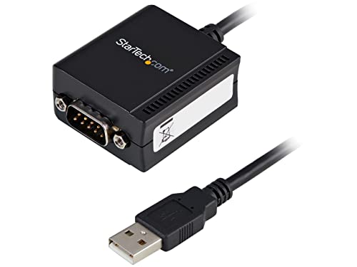 Startech.Com Icusb2321F - Cavo Adattatore Da Usb Ftdi A Seriale Rs232 Con Cavo Usb A Seriale Con Ritenzione Com 1 Porta Usb A Cavo Seriale