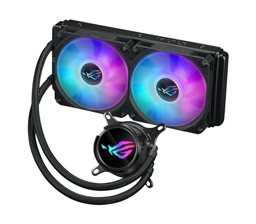 Asus Rog Strix Lc Iii 240 Argb, Dissipatore Di Liquidi Per Cpu All-In-One Con Blocco Dell'Acqua Ruotabile A 360°, Pompa Asetek V2 Di 7A Generazione, V