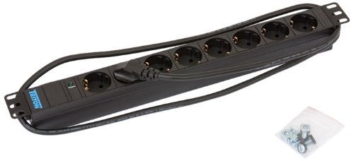 Triton Rab-Pd-X06-A1 8Ac Outlet(S) 1U Black Power Distribution Unit (Pdu) - Power Distribution Units (Pdus) (Basic, 1U, Horizontal/Vertical, Black, 8