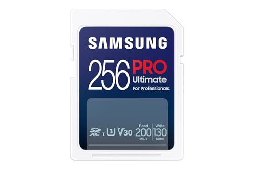 Samsung Pro Ultimate - Scheda Di Memoria Sd (Mb-Sy256Sb/Ww), 256 Gb, Uhs-I U3, Full Hd E 4K Uhd, 200 Mb/S Di Lettura, 130 Mb/S Di Scrittura, Per Smart