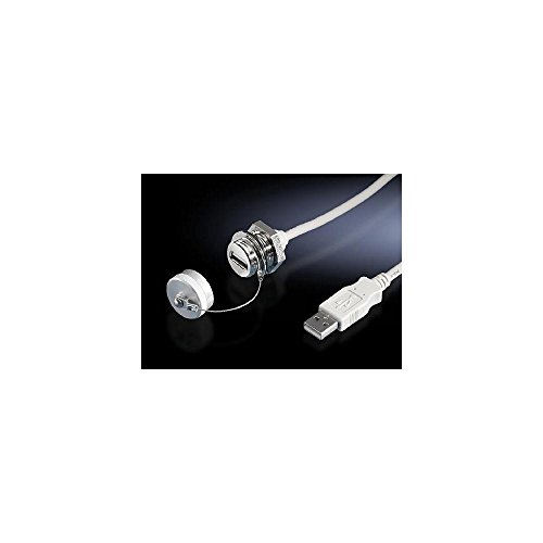 Rittal 2482.230 - Cavo Usb Da 2 M, Usb A, Connettore Maschio/Femmina, Colore: Bianco