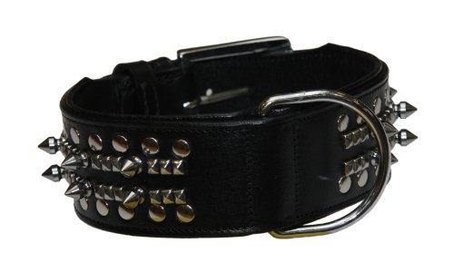 Nobby - Collare In Pelle Delgado, 50 Cm, 50 Mm, Colore: Nero