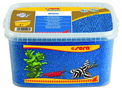 Sera Gravel Blue (Ø 2 – 3 Mm) – Ghiaia Blu Per Acquario O Ghiaia Colorata Per Tutti Gli Acquari, Priva Di Sostanze Nocive, Adatta Come Ghiaia Da Gambe