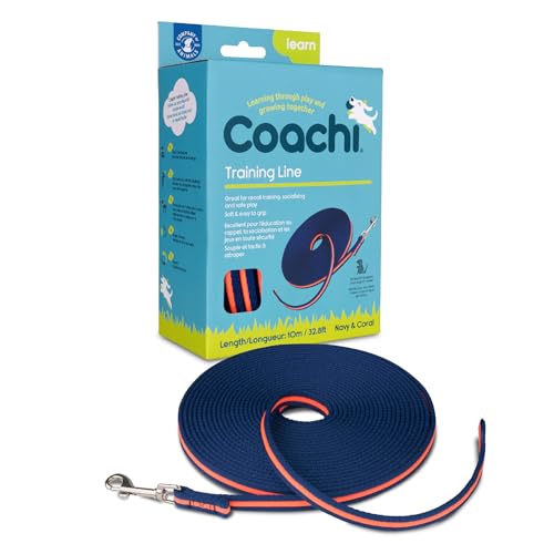Coachi Training Line 10 M, Addestramento All’Aperto E Al Richiamo, Socializzazione Di Cani E Cuccioli, Leggero, Impugnatura Morbida, Scoraggia L’Inseg