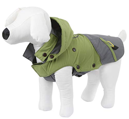 Kerbl Cappottino Per Cani Vancouver, 30 Cm, Verde/Grigio