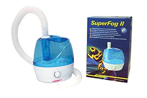 Lucky Reptile Super Fog Ii - Umidificatore D’Aria Per Terrari Serbatoio Da 2,1 Litri - Nebulizzatore Con Potenza Di 300Ml/H - Sistema Di Nebulizzazion