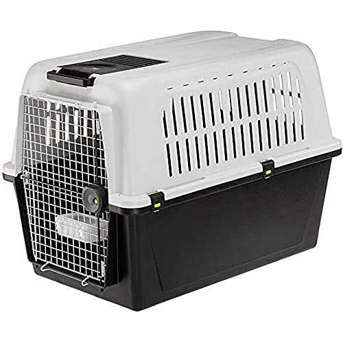 Ferplast Trasportino Per Cani Di Taglia Media Atlas 60, Box Per Trasporto Cani, Porta In Acciaio Plasticato, Sistema Di Chiusura Di Sicurezza, Griglie
