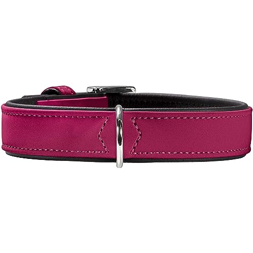 Hunter Collare Softie, 55Lampone/Nero, Salilpelle