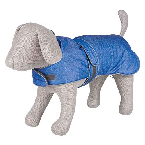 Trixie - Cappotto Belfort, L, 55 Cm, Blu, Cane