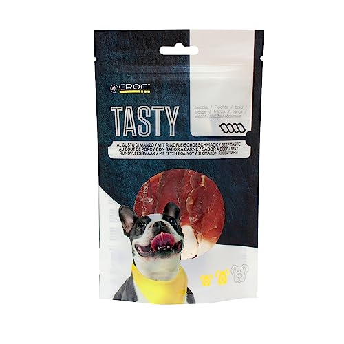 Croci Tasty - Snack Per Cani A Base Di Anatra, Formato A Involtini, Confezione Richiudibile, Snack Masticabile Ricompensa, Premio Proteico Ed Ipocalor