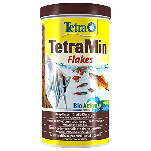 Tetramin Flakes - Mangime Per Pesci Sotto Forma Di Mix Di Fiocchi Con Nutrienti Efficaci E Di Alta Qualità, 1 L