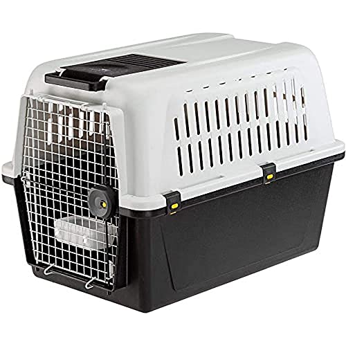 Ferplast Trasportino Per Cani Di Taglia Media Atlas 50, Box Per Trasporto Cani, Porta In Acciaio Plasticato, Sistema Di Chiusura Di Sicurezza, Griglie