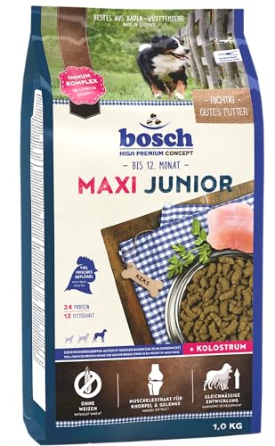 Bosch Hpc Maxi Junior | Cibo Secco Per Cani Da Allevamento Di Razze Grandi (Da 25 Kg Di Peso Finale) | 1 X 3000 G