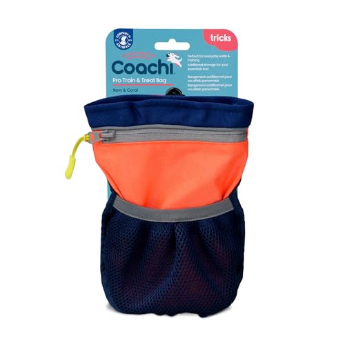 Coachi Pro Train & Treat Bag - Per Addestratori E Passeggiatori, Compartimento Xl, Opzioni Di Aggancio Sicure, Tasca Con Zip, Chiusura Magnetica. Adat