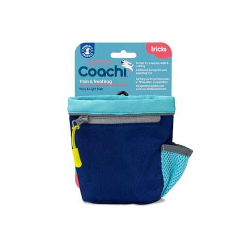 Coachi Train & Treat Bag - Ampio Compartimento Per Ricompense, Tasca Con Zip, Chiusura Con Cordino, Aggancio Sicuro, Ganci Per Cintura, Vita O Tasche.