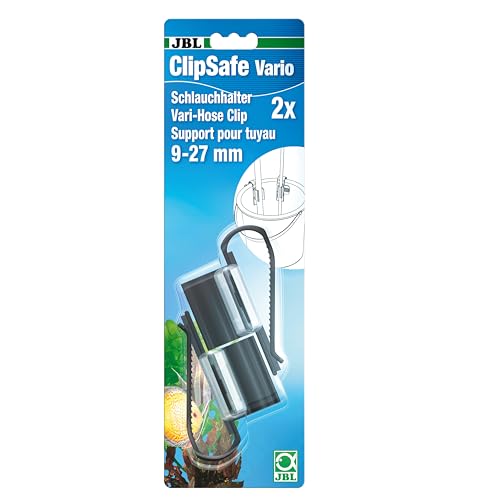 Jbl Clipsafe Vario 6109500 - Set Di 2 Clip Per Tubi Per Acquari Da 9 A 27 Mm