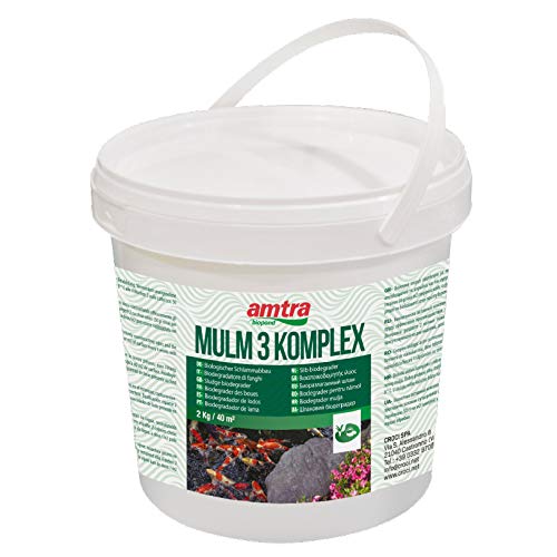 Amtra Biopond Mulm-3-Complex - Degradazione Di Limo E Melma Ed Eliminazione Dei Cattivi Odori In Laghetto, Formato 2Kg