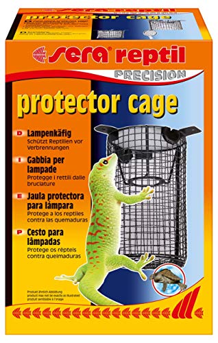 Sera 32030 Reptil Protector Cage Terrarium O Terrario, Cestino Di Protezione Per Lampada O Come Protezione Antincenerimento, Nero