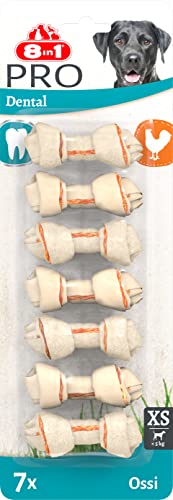 8In1 Pro Dental Bones Xs - Ossi Da Masticare Sani Per Cani Di Piccola Taglia Per La Cura Dei Denti, 7 Pezzi
