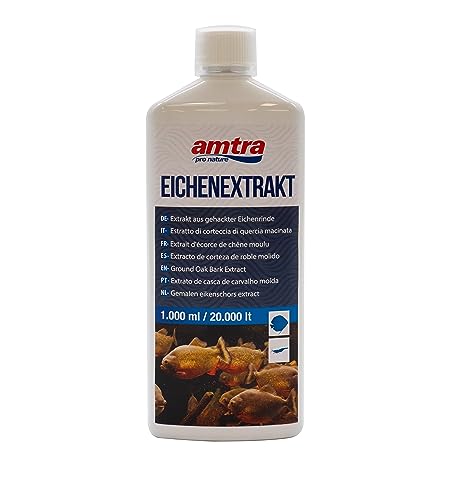 Amtra Eichen Extrakt - Tropicalizzante Per Acquari D'Acqua Dolce, Riduce Naturalmente Il Valore Del Ph Dell'Acqua, Con Oligoelementi, Per Acquari Trop