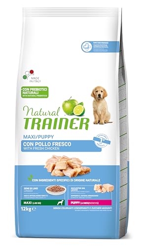 Natural Trainer Maxi Cibo Per Cani Puppy&Junior Con Pollo - 12Kg