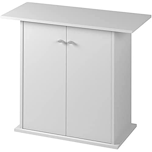 Hydor Mobile Acquari Stand Dubai 80, In Legno, Ante Push-Pull, Resistente All'Acqua, Piedini Regolabili, Bianco