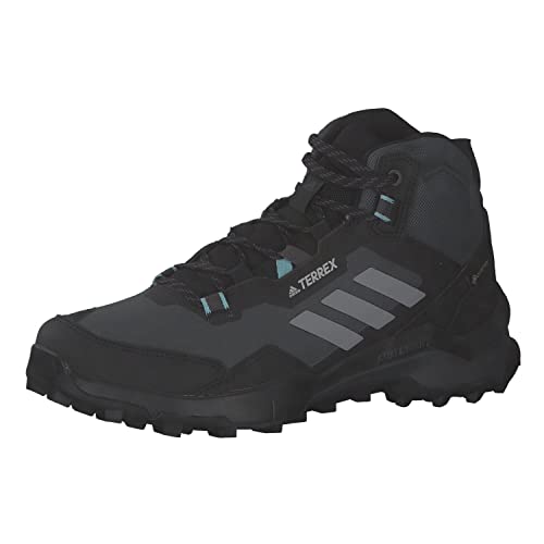 Adidas Terrex Ax4 Mid Gtx, Scarpe Da Trekking Donna, Cblack/Grethr/Minton, 38 2/3 Eu