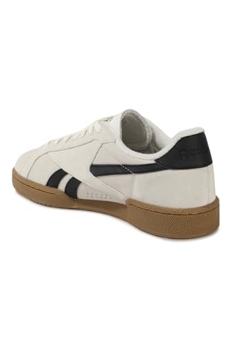 Reebok Club C Grounds Uk, Scarpe Da Ginnastica Unisex-Adulto, Chalk/Core Black Rubber Gum-04, 42 Eu
