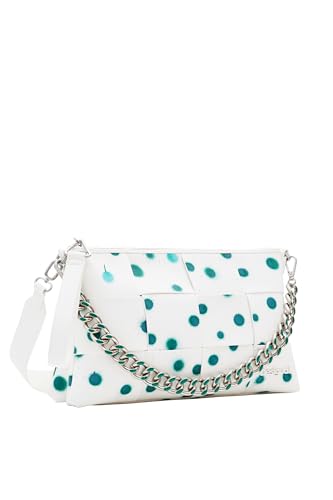 Desigual New Splatter Dortmun, Accessories Pu Across Body Bag Donna, Bianco