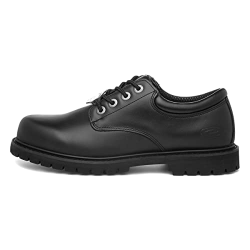 Skechers Cottonwood Elks, Scarpe Stringate Oxford Uomo, Nero, 43 Eu