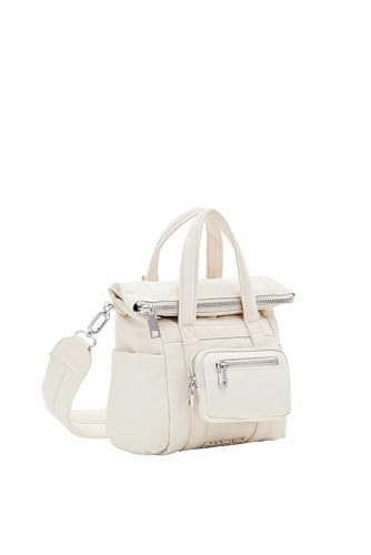 Desigual Bols_Basic Modular, Accessories Nylon Across Body Bag Donna, Bianco