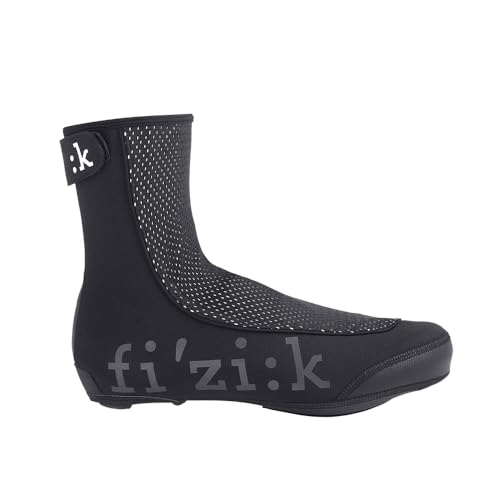 Fizik Copriscarpa Waterproof Winter Overshoe,Nero Riflessivo,S, Unisex Adulto