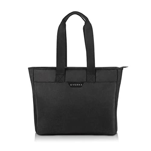 Everki Tote, 418 (Ekb418) -Borsa Leggera Per Computer Portatile In Stile Shopper Per Ipad, Tablet, Ultrabook Fino A 15,6" Unisex-Adulto, Nero, 39,6 Cm