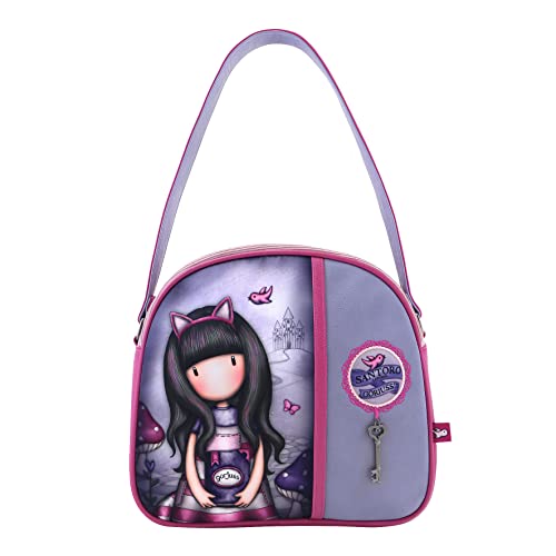 Safta 1146Gj01, Borsa Gorjuss Cheshire Cat Unisex-Bambini E Ragazzi, Multicolore, M