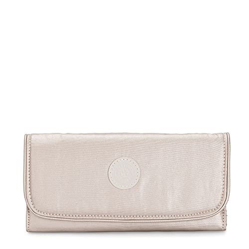 Kipling Money Land, Portafoglio, Donna, Argento (Metallic Glow), Taglia Unica