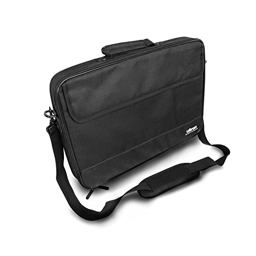 Ultron Case Plus - Borsa A Tracolla Compatta Con Tasche Per Riporre Accessori, Adatta A Computer Portatili Fino A 17", Colore: Nero