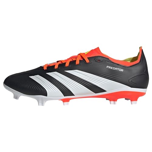 Adidas Predator League L Fg, Scarpe Da Ginnastica Unisex-Adulto, Core Black Ftwr White Solar Red, 42 Eu