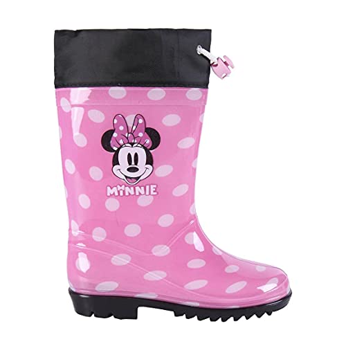 Cerdá Bottes De Pluie Minnie Mouse Couleur Rose-Licence Officielle Disney, Stivali In Gomma, 28 Eu