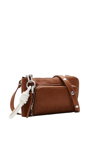 Desigual Mone_Half Logo 24 Li, Portafoglio Bi-Fold Donna, Marrone, 24Sayp01