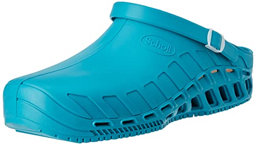 Scholl Clog Evo, Zoccoli Sanitari Medicali, Unisex - Adulto, Verde, 44 Eu