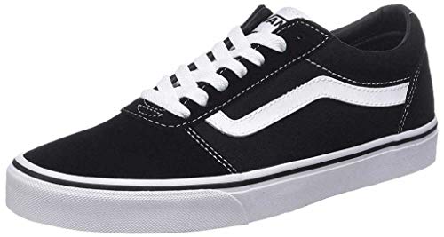 Vans Ward, Scarpe Da Ginnastica Uomo, Suede/Canvas/Black/White, 43 Eu