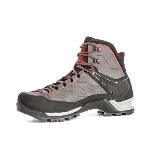 Salewa Ms Mountain Trainer Mid Gore-Tex, Stivali Uomo, Charcoal/Papavero, 41 Eu