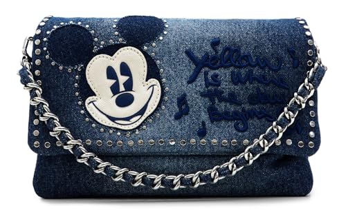 Desigual Mickey Ro, Accessories Denim Across Body Bag Donna, Blu