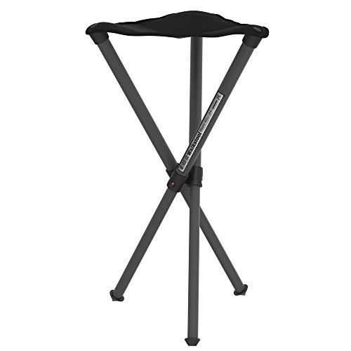 Walkstool - Modello Basic - Nero - Sgabello Pieghevole 3 Piedi Regolabili In Alluminio - Altezza Seduta 60 Cm - Sgabello Pieghevole - Carico Massimo 1